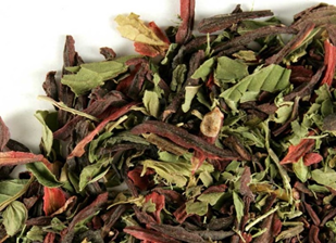 Cooling and Refreshing: Hibiscus Mint Loose Leaf Tea Herbal Tisane, Served Iced or Hot